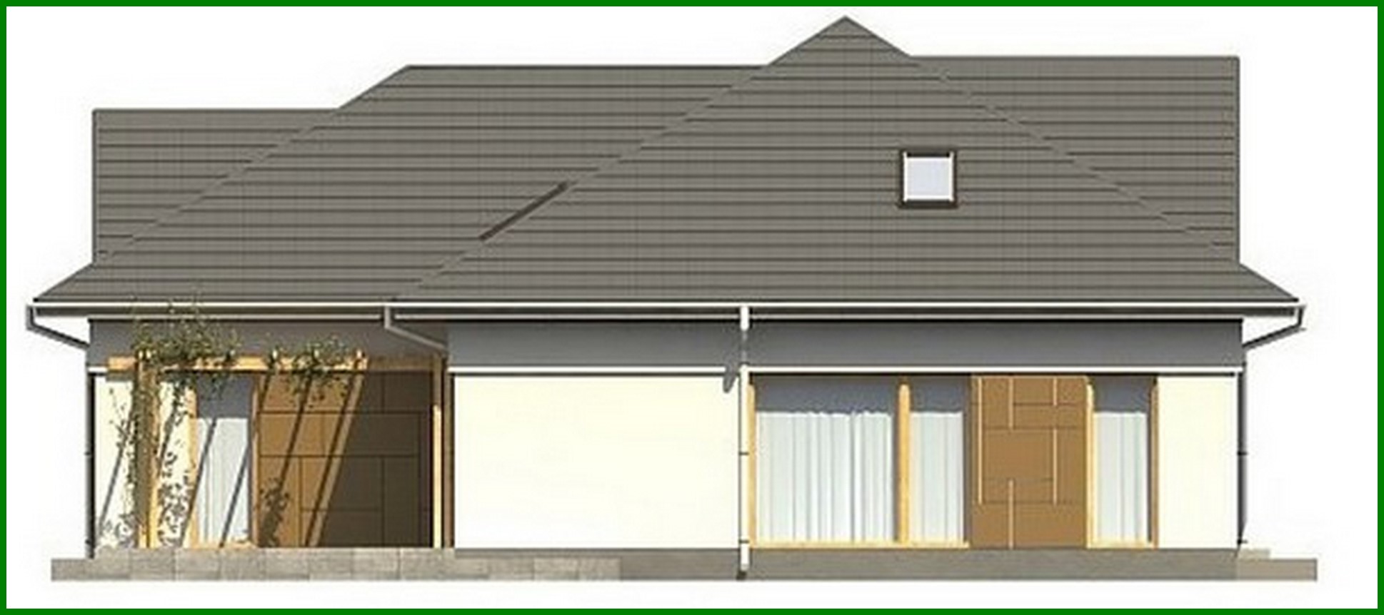 Visualization gallery - House project with front windows in the attic