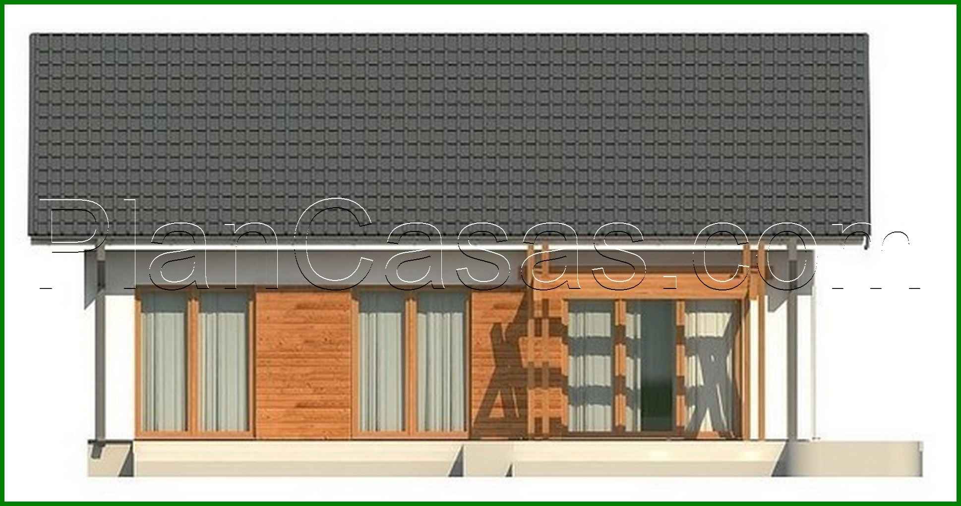 Visualization gallery - The project of a one-story house in a classic style