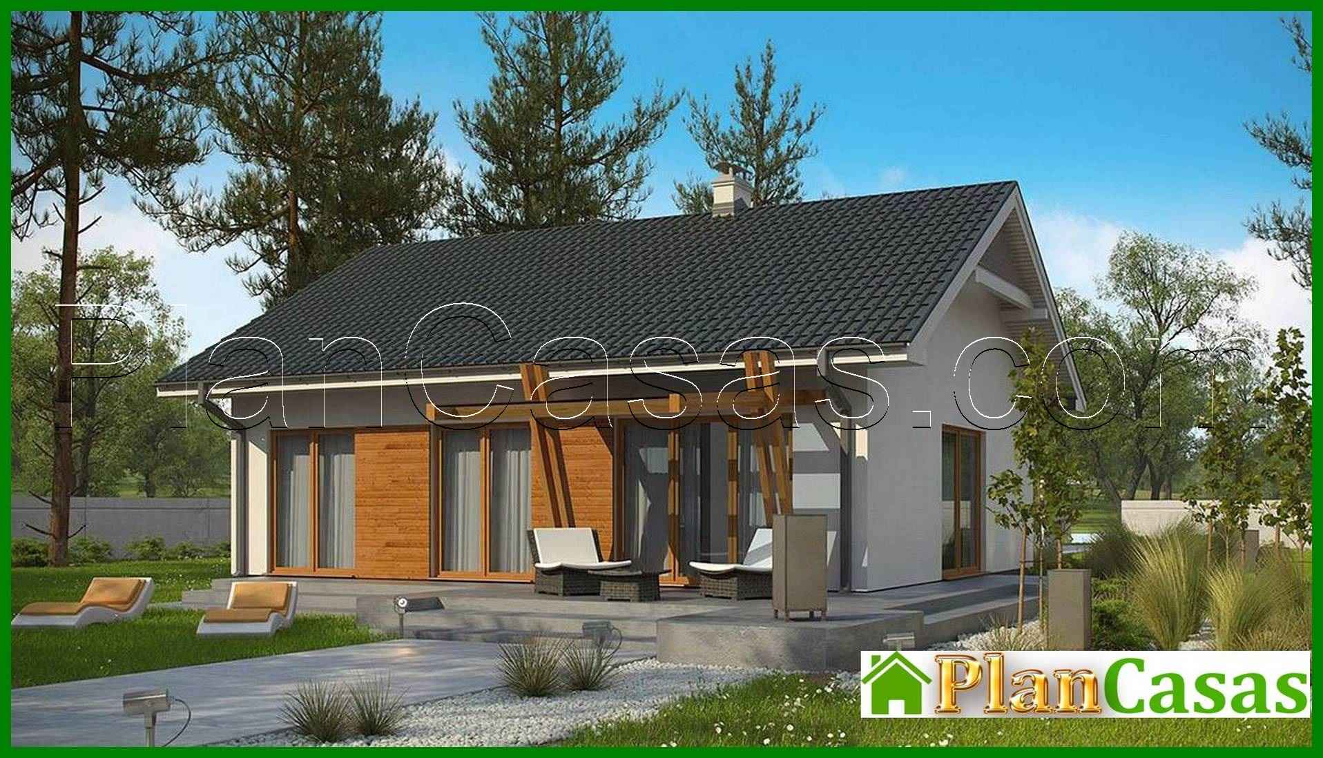 Visualization gallery - The project of a one-story house in a classic style