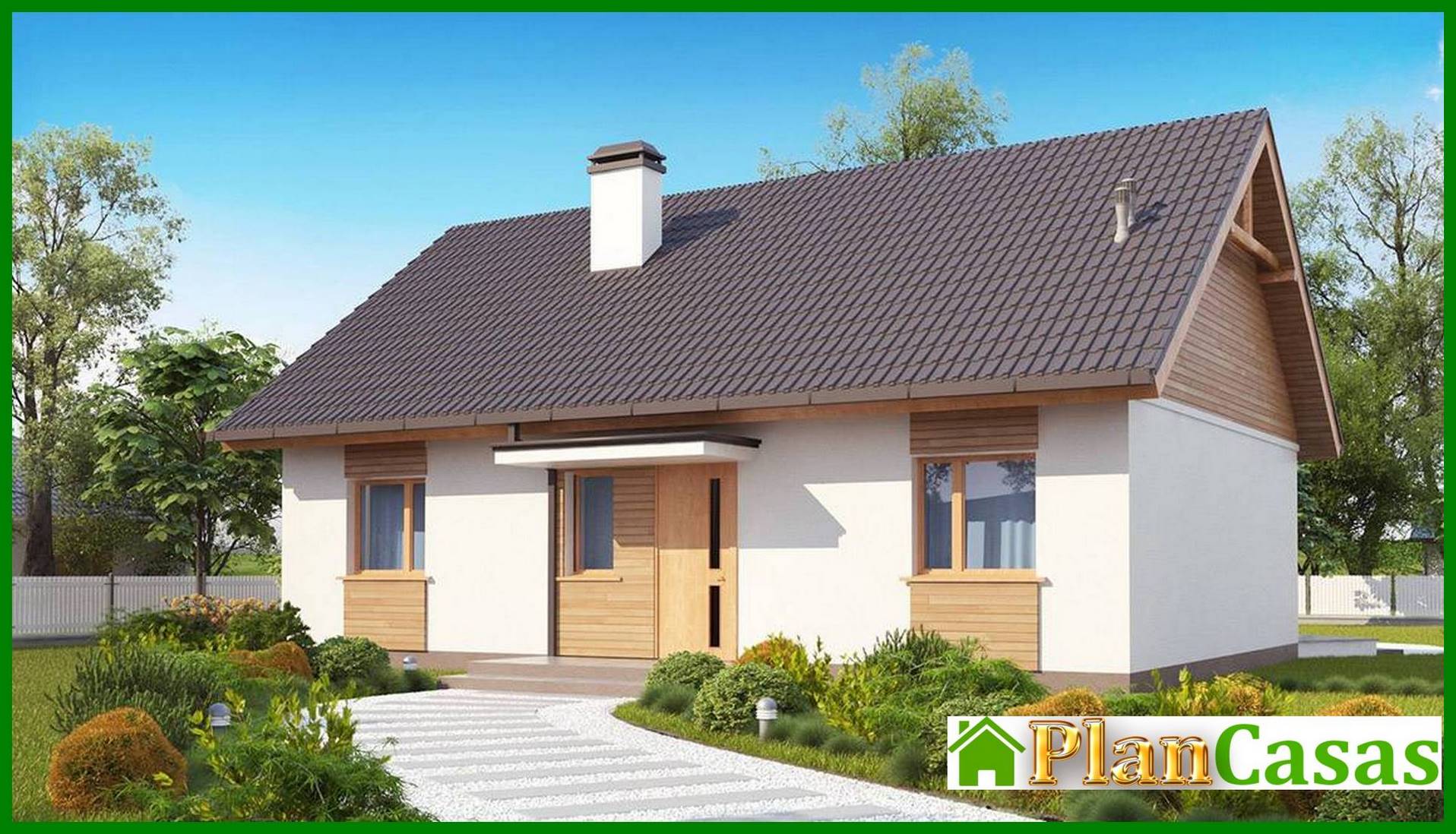 Visualization gallery - The project of a one-story economical and functional house