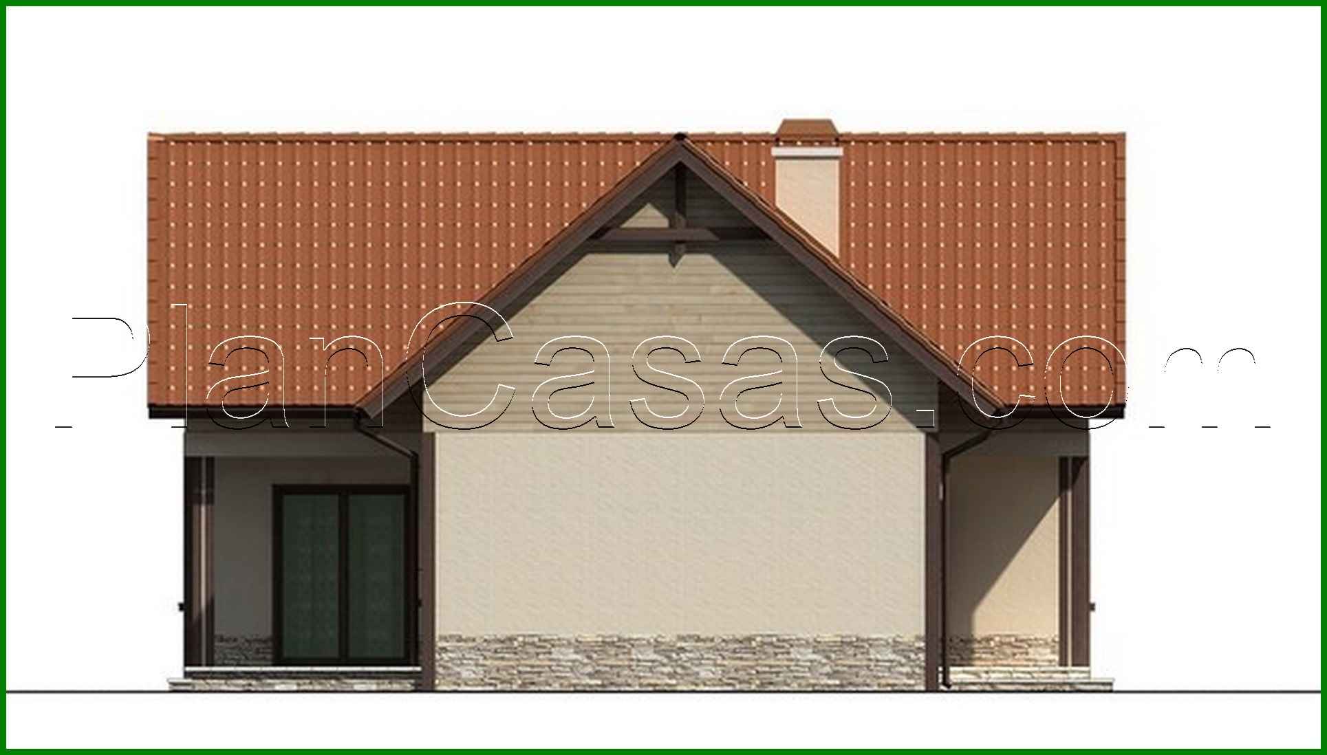 Visualization gallery - A project of a country house with an attic for a small plot