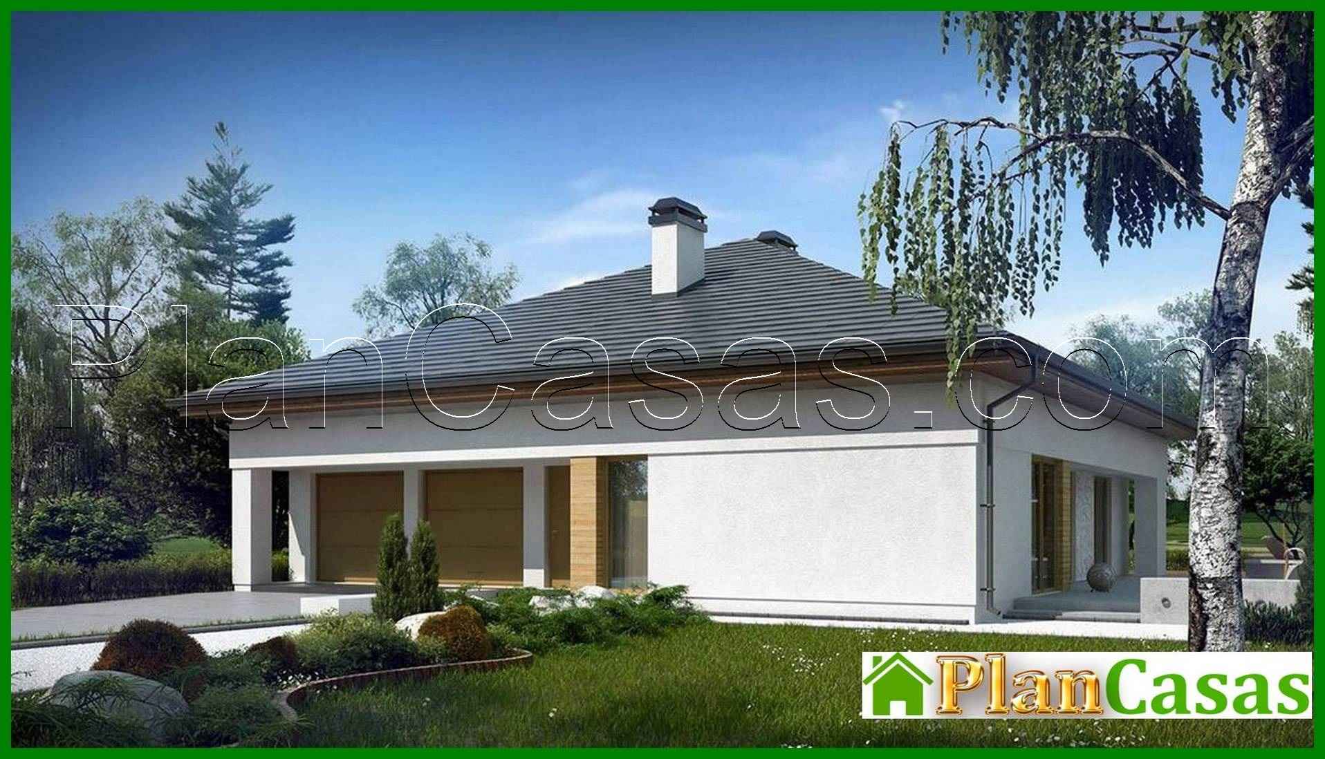 Visualization gallery - Project of a house with a sloping roof and an open attic