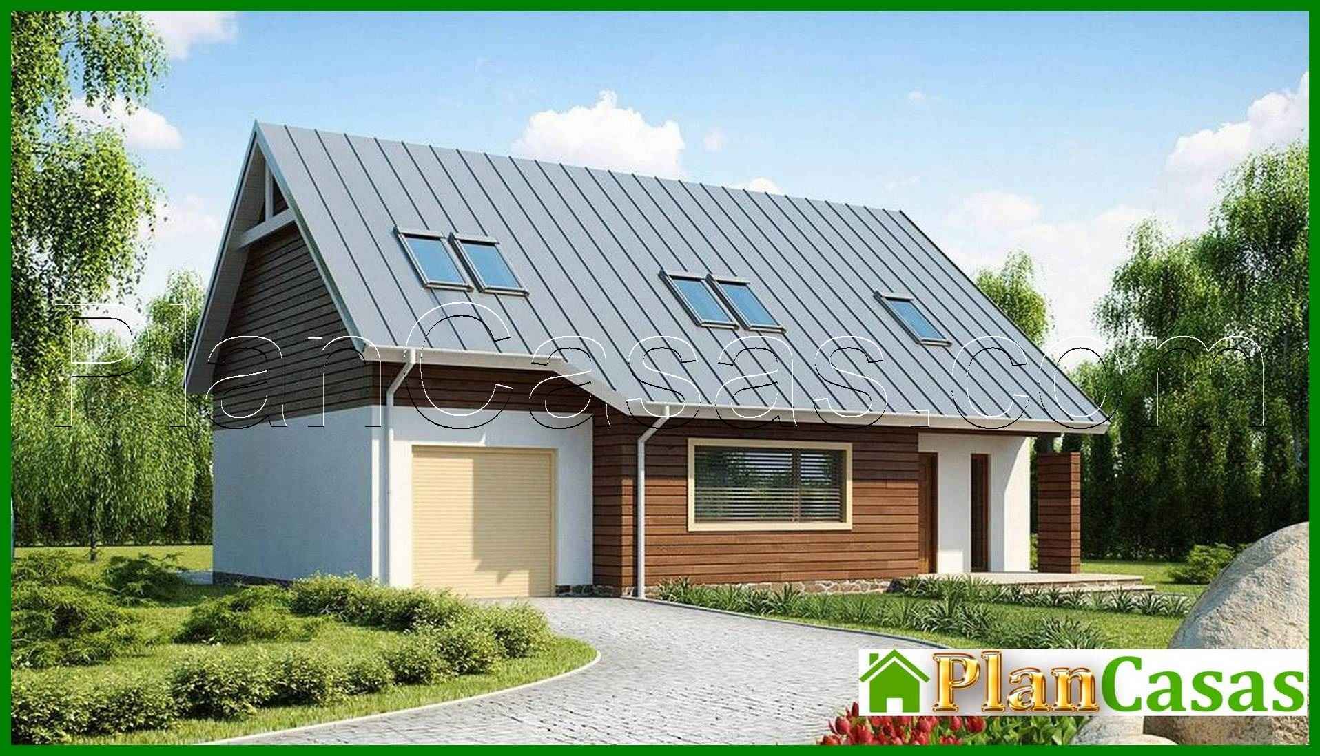 Visualization gallery - House project with an attic and an additional bedroom on the ground floor