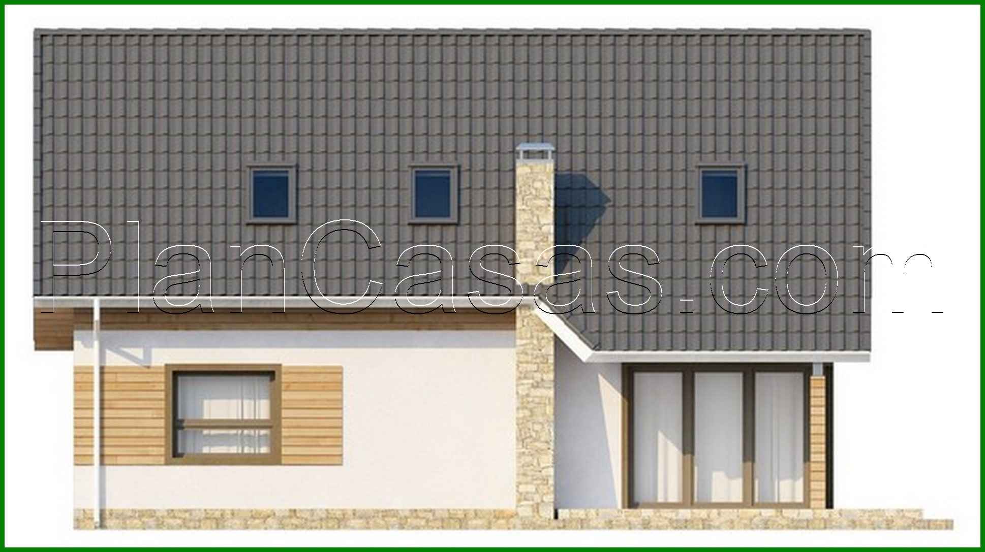 Visualization gallery - Project of a classic house with a room on the ground floor