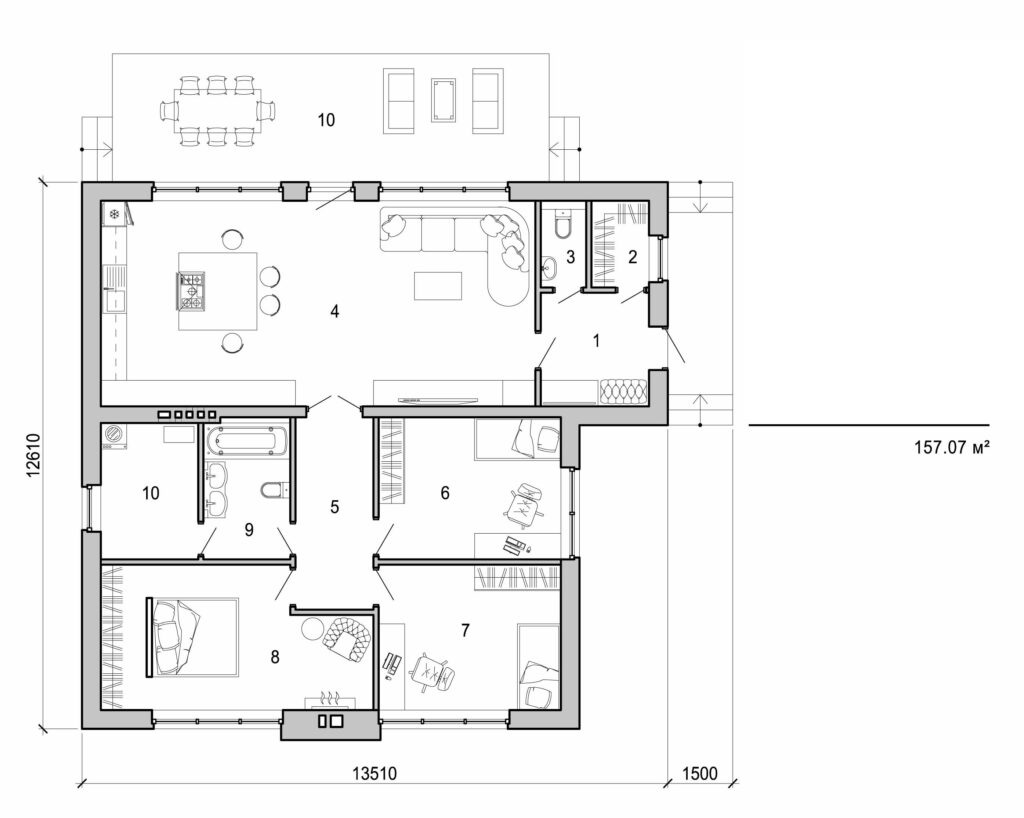 Visualization gallery - One storey house
