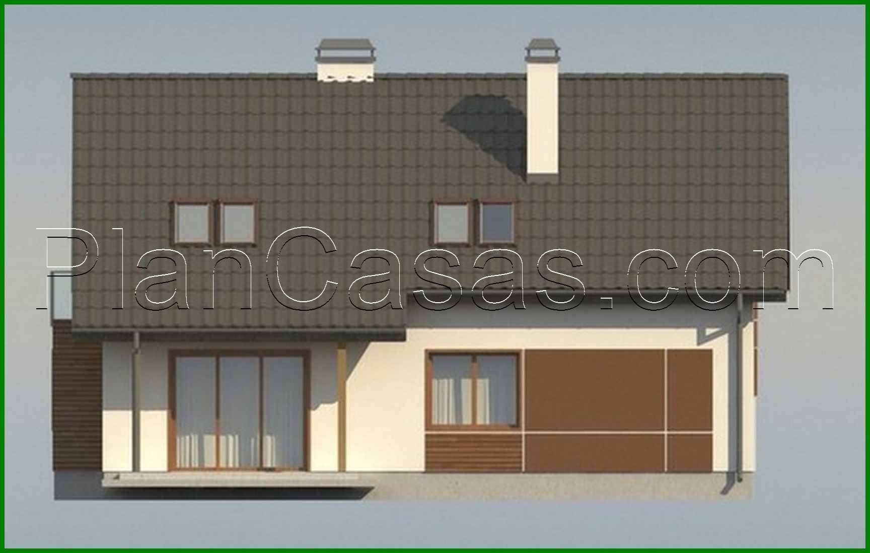 Visualization gallery - Project of a cottage with a garage