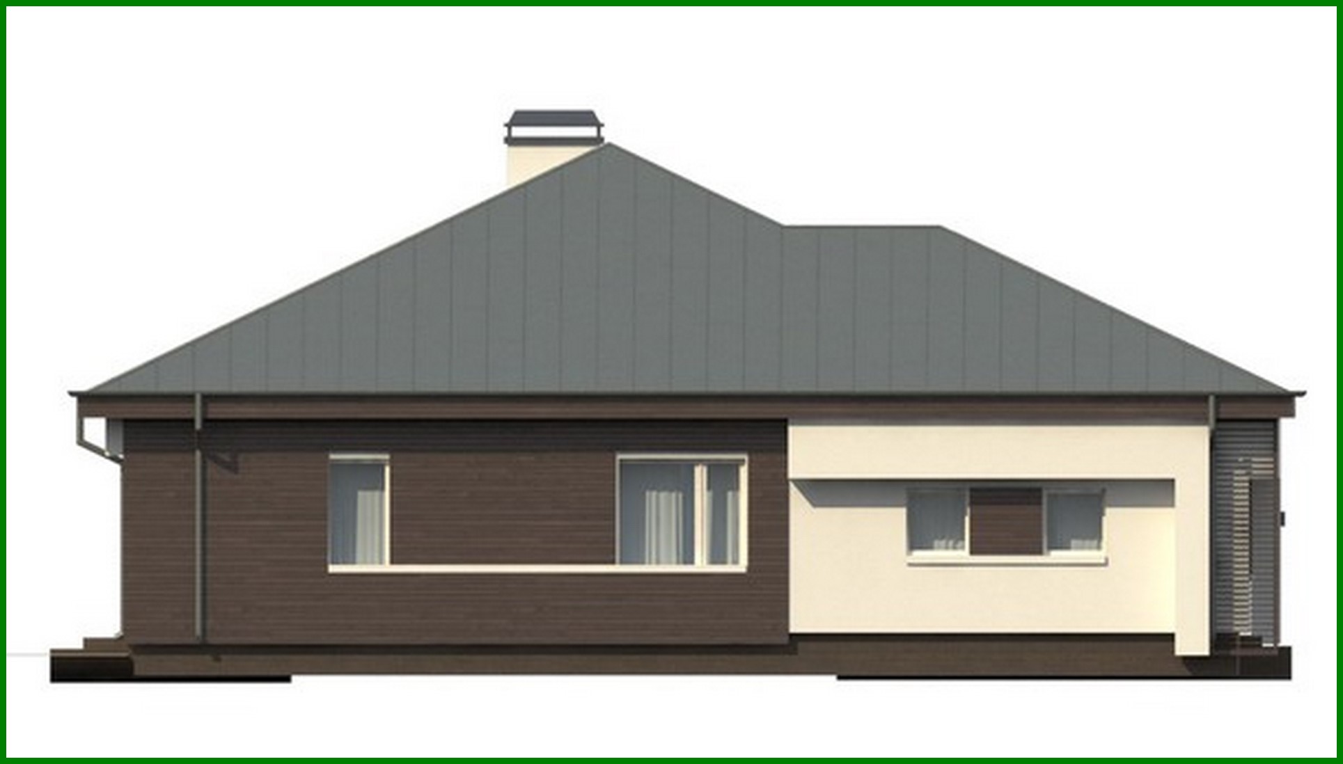 Visualization gallery - The project of a stylish, spacious modern one-story cottage