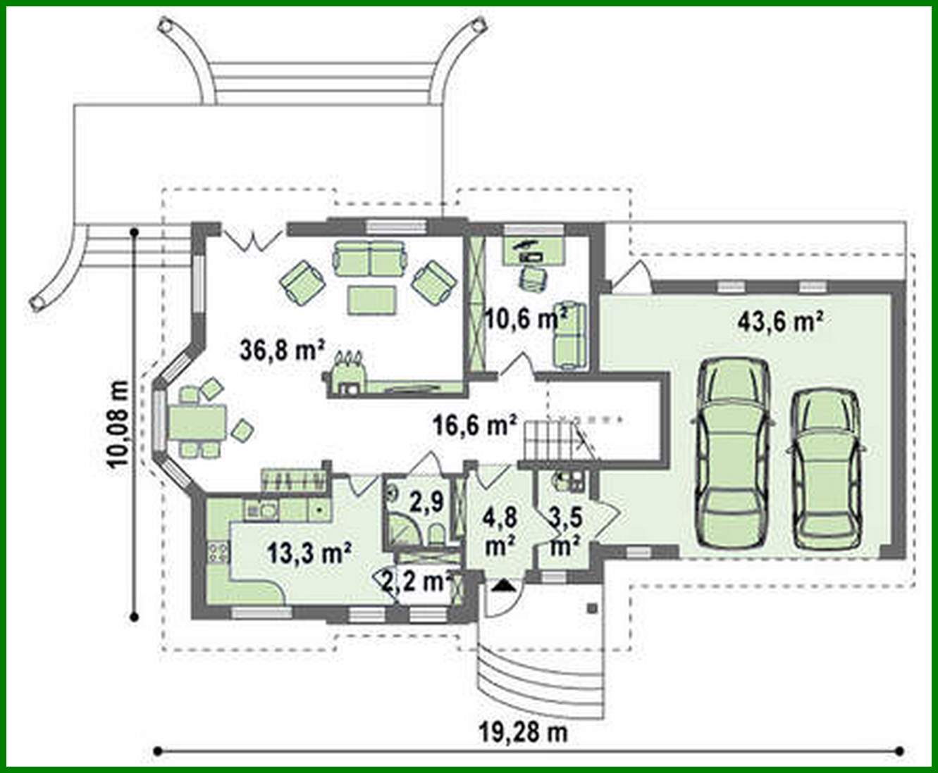 Visualization gallery - House project with garage and bay window