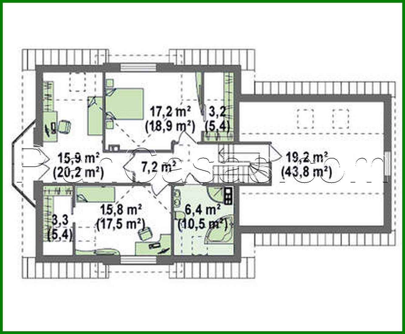 Visualization gallery - House project with garage and bay window