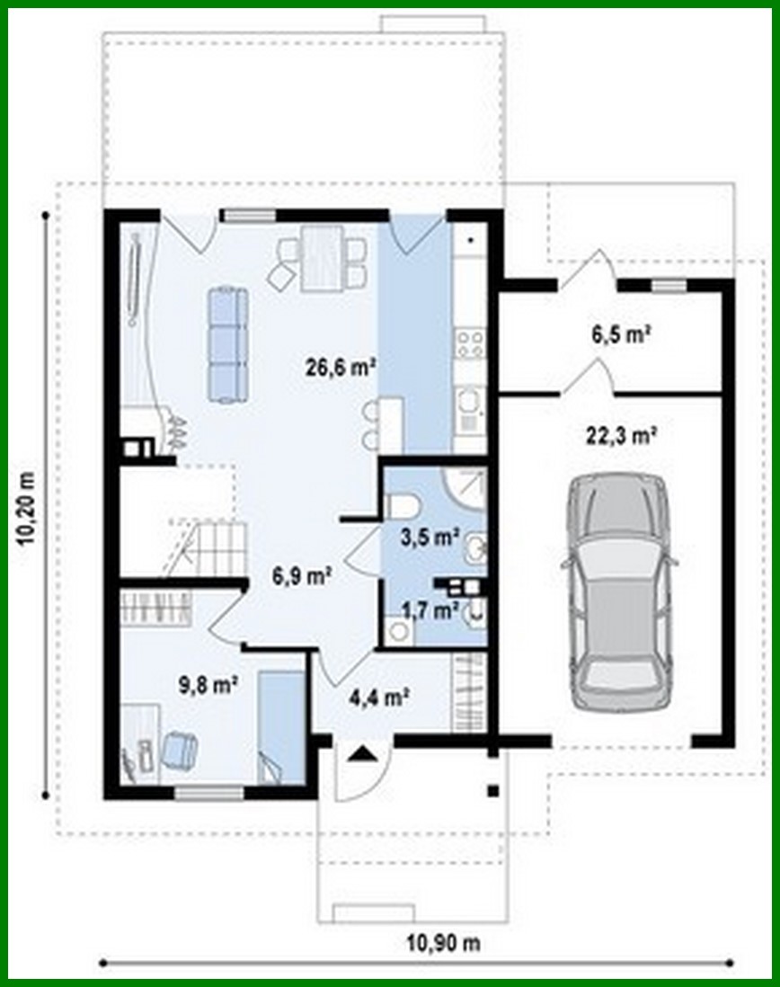 Visualization gallery - Project of a 2-storey classic spacious house with an attic and a garage