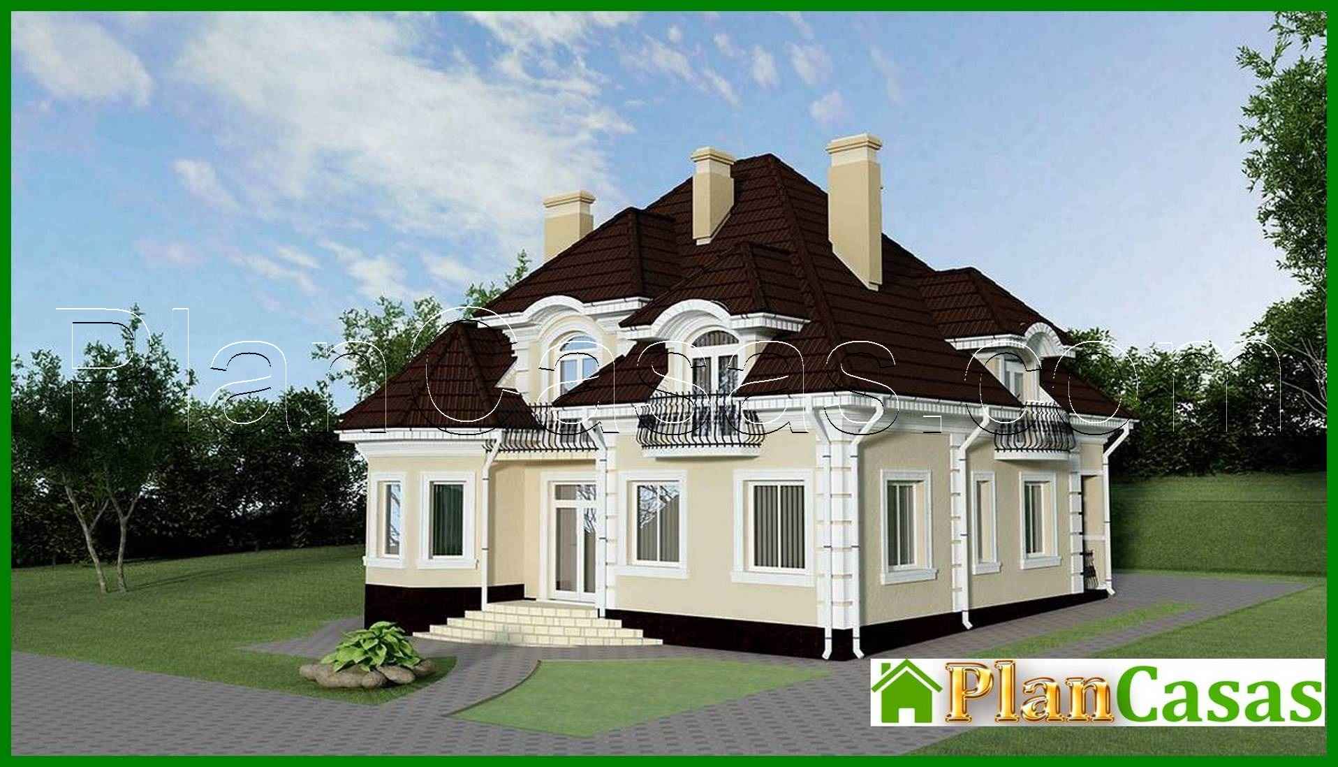 Visualization gallery - Two-story mansion with a chic staircase