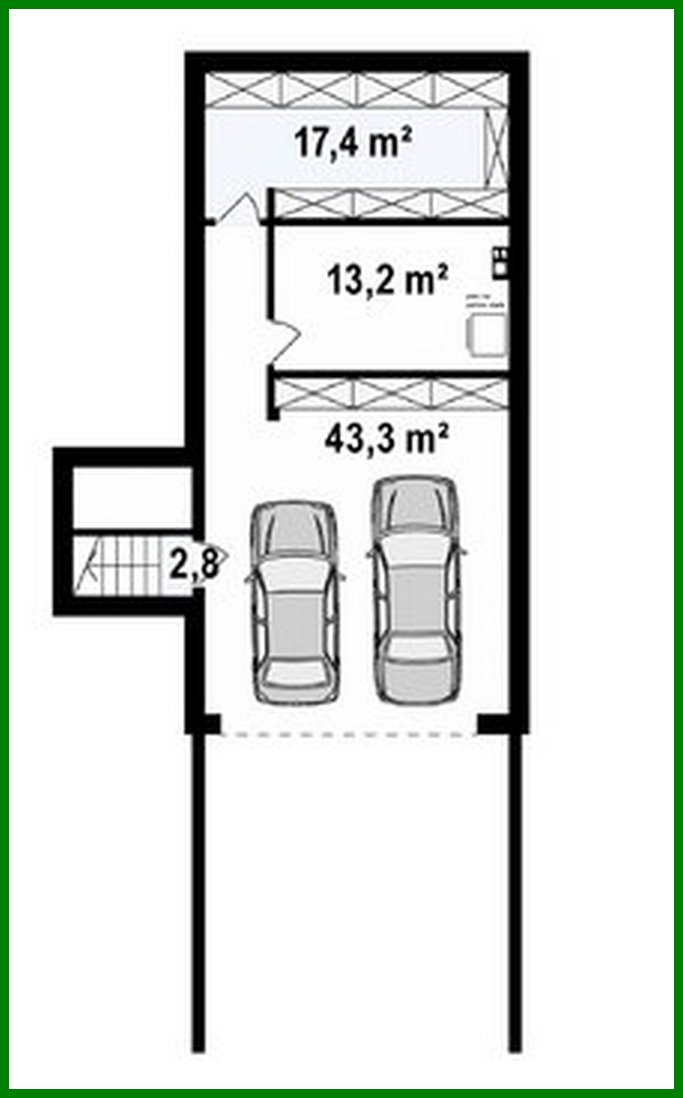 Visualization gallery - Project of a modern mansion with an area of ​​234 square meters. m in the style of minimalism