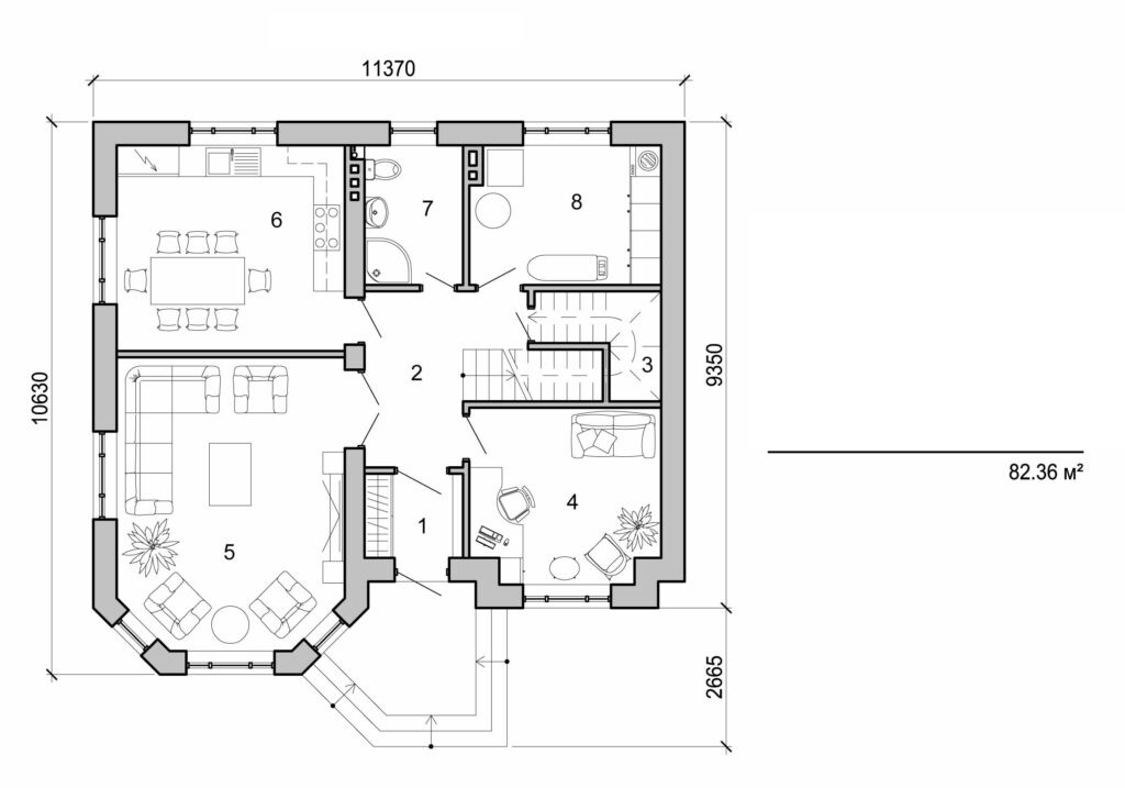Visualization gallery - Two storey house
