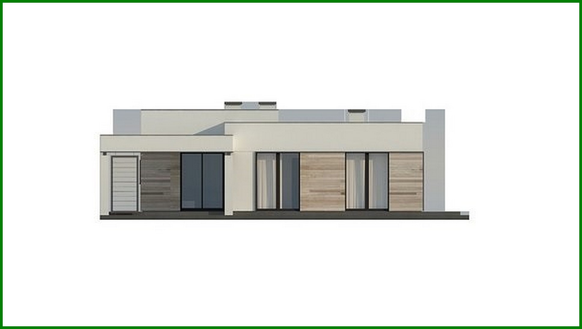 Visualization gallery - The project of a stylish house with an area of 102 square meters. m for a small family