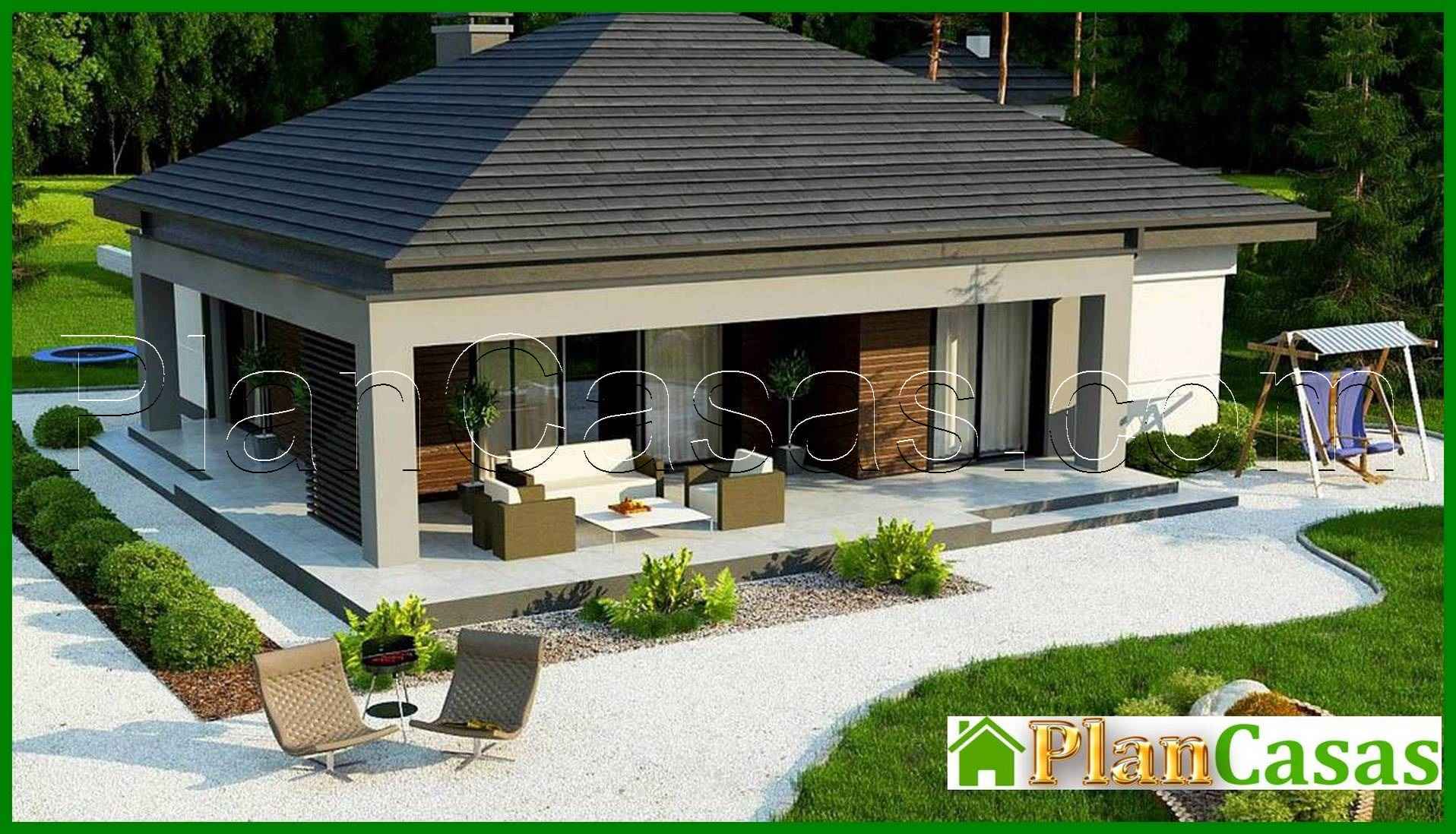 Visualization gallery - The project of a summer residence with an area of 86 square meters. m with black and white exterior