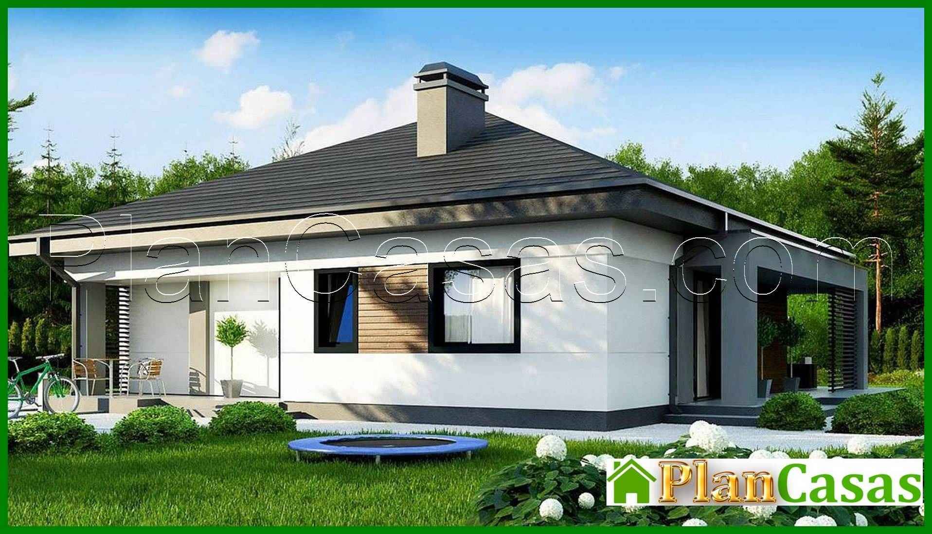 Visualization gallery - The project of a summer residence with an area of 86 square meters. m with black and white exterior