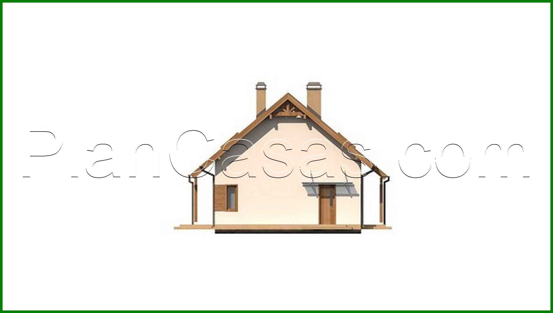 Visualization gallery - The project of a two-story house on 133 square meters m with french balconies