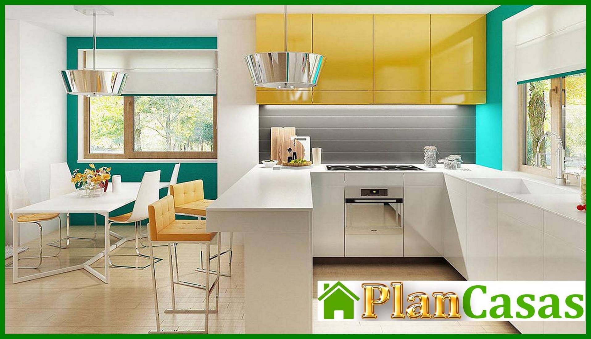 Visualization gallery - The project of a two-story house on 133 square meters m with french balconies