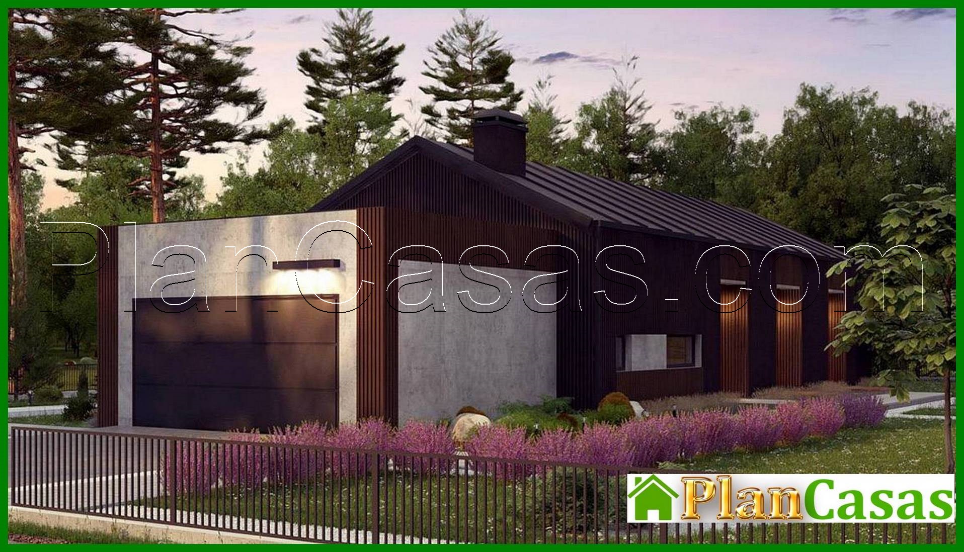 Visualization gallery - Project of the cottage with an area of ​​170 square meters. four bedroom barnhouse style