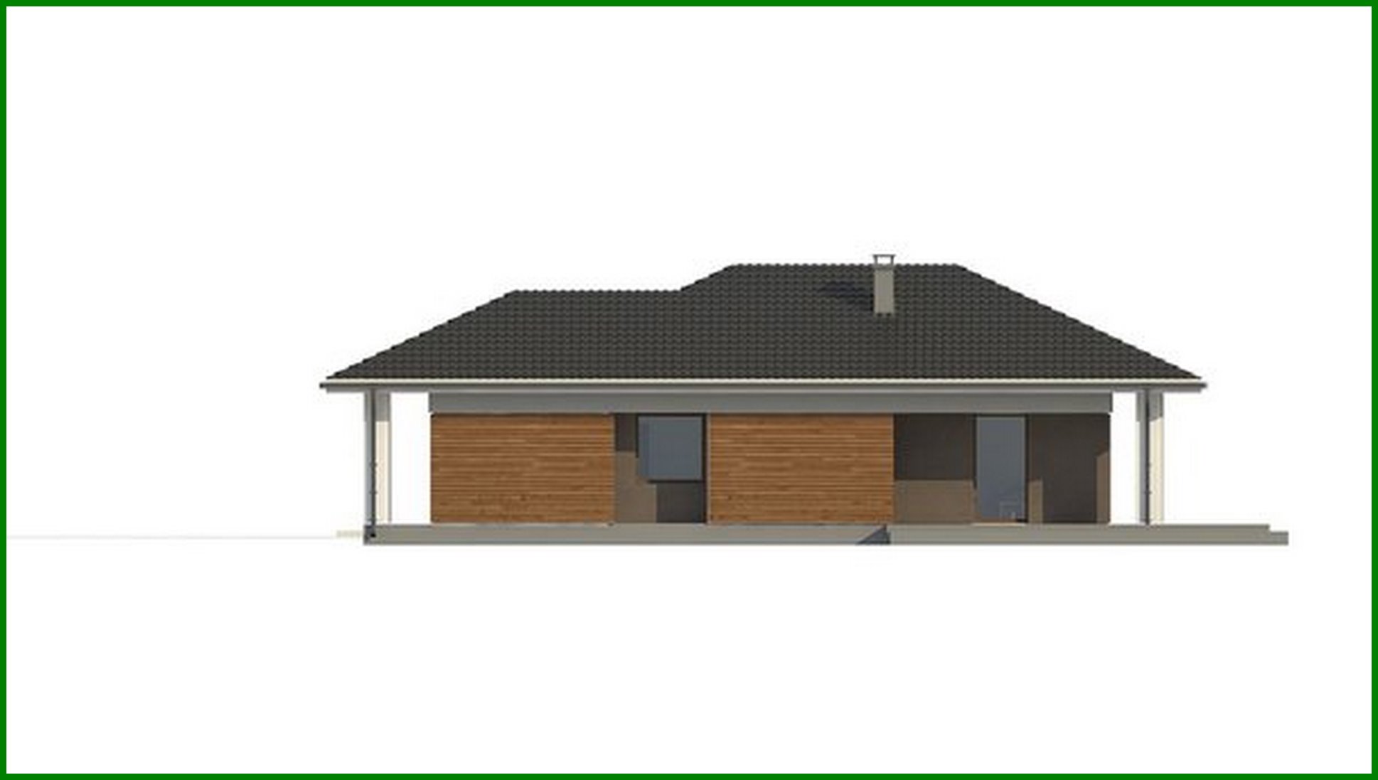 Visualization gallery - Plan of a small cottage on 89 square meters. m for seasonal living