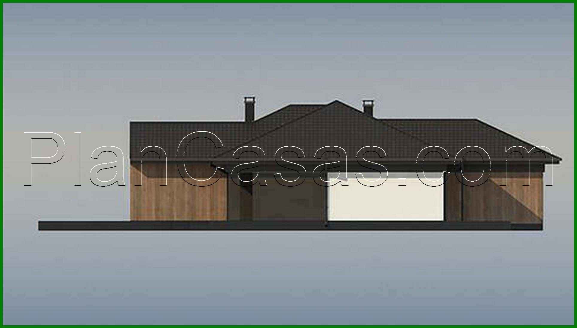 Visualization gallery - Project of an attractive cottage on 246 square meters. m with a spacious living room and stained-glass windows