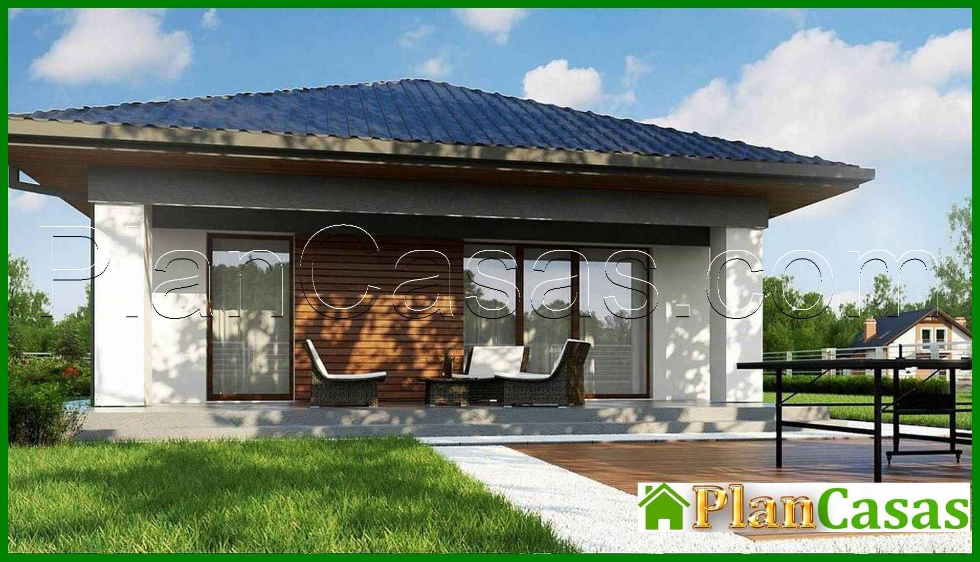 Visualization gallery - The project of a compact cottage on 116 square meters. m under a pitched roof made of metal