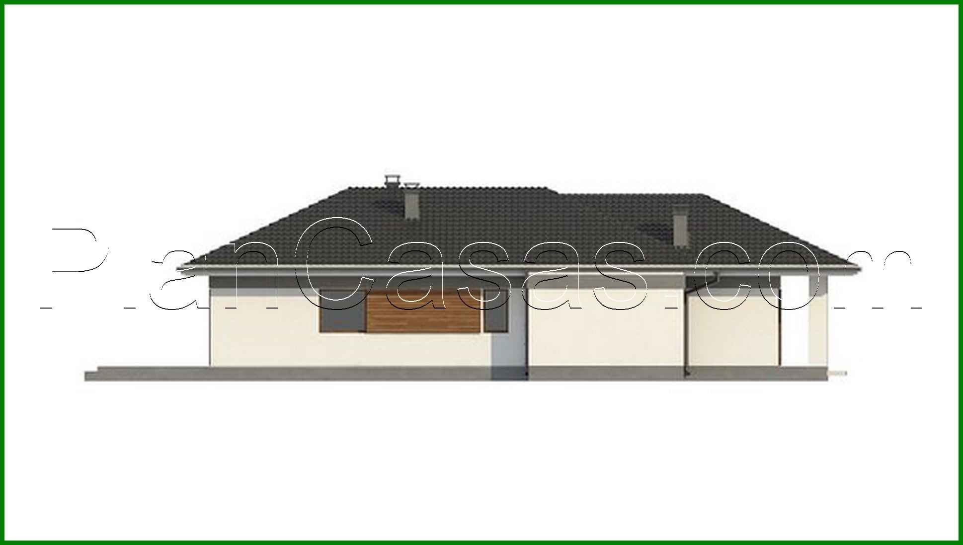 Visualization gallery - The project of a compact cottage on 116 square meters. m under a pitched roof made of metal