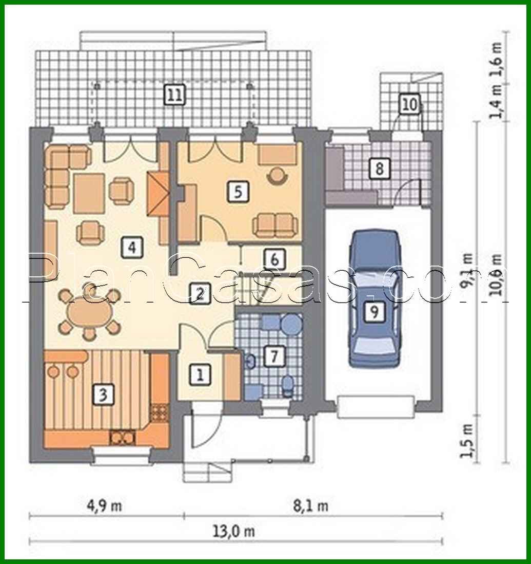 Visualization gallery - Two-storey house in chocolate tones