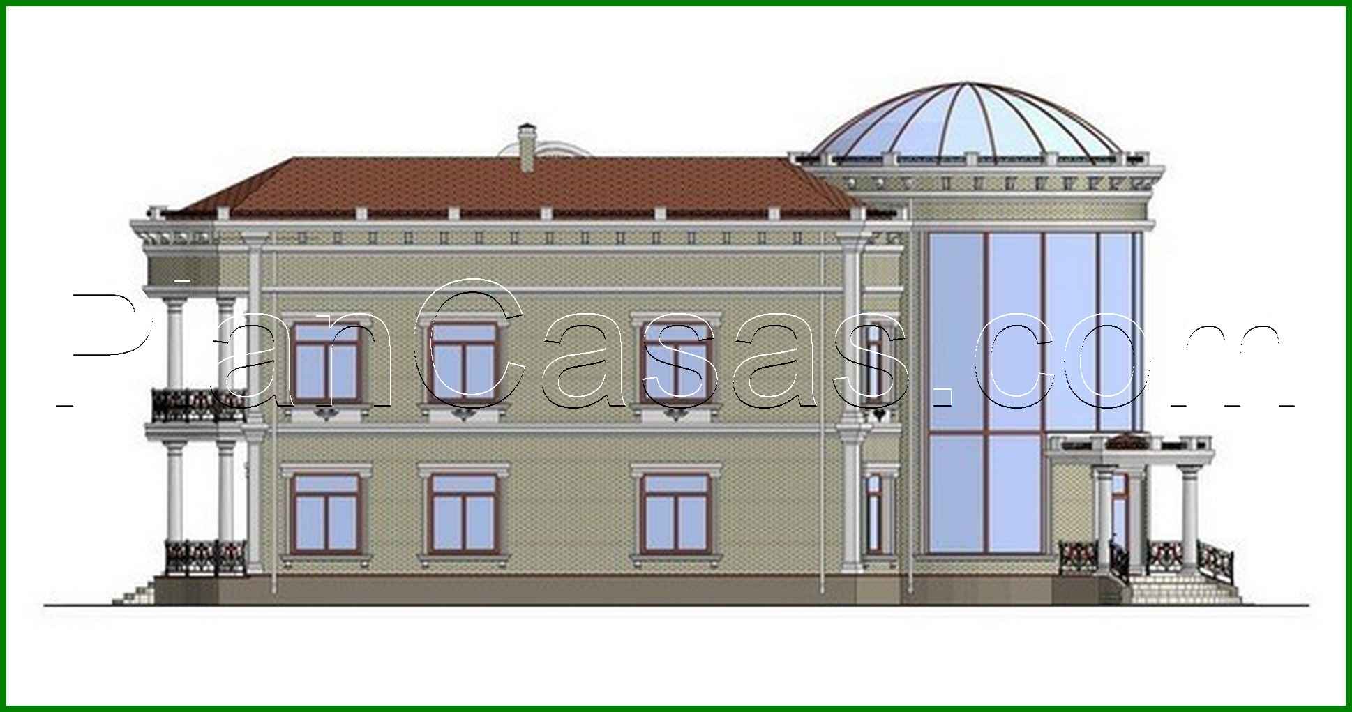 Visualization gallery - Luxury representative residence with a revolutionary roof