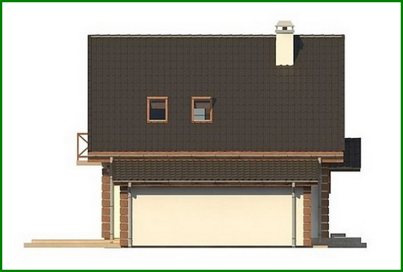 Visualization gallery - Nice eco home project with garage