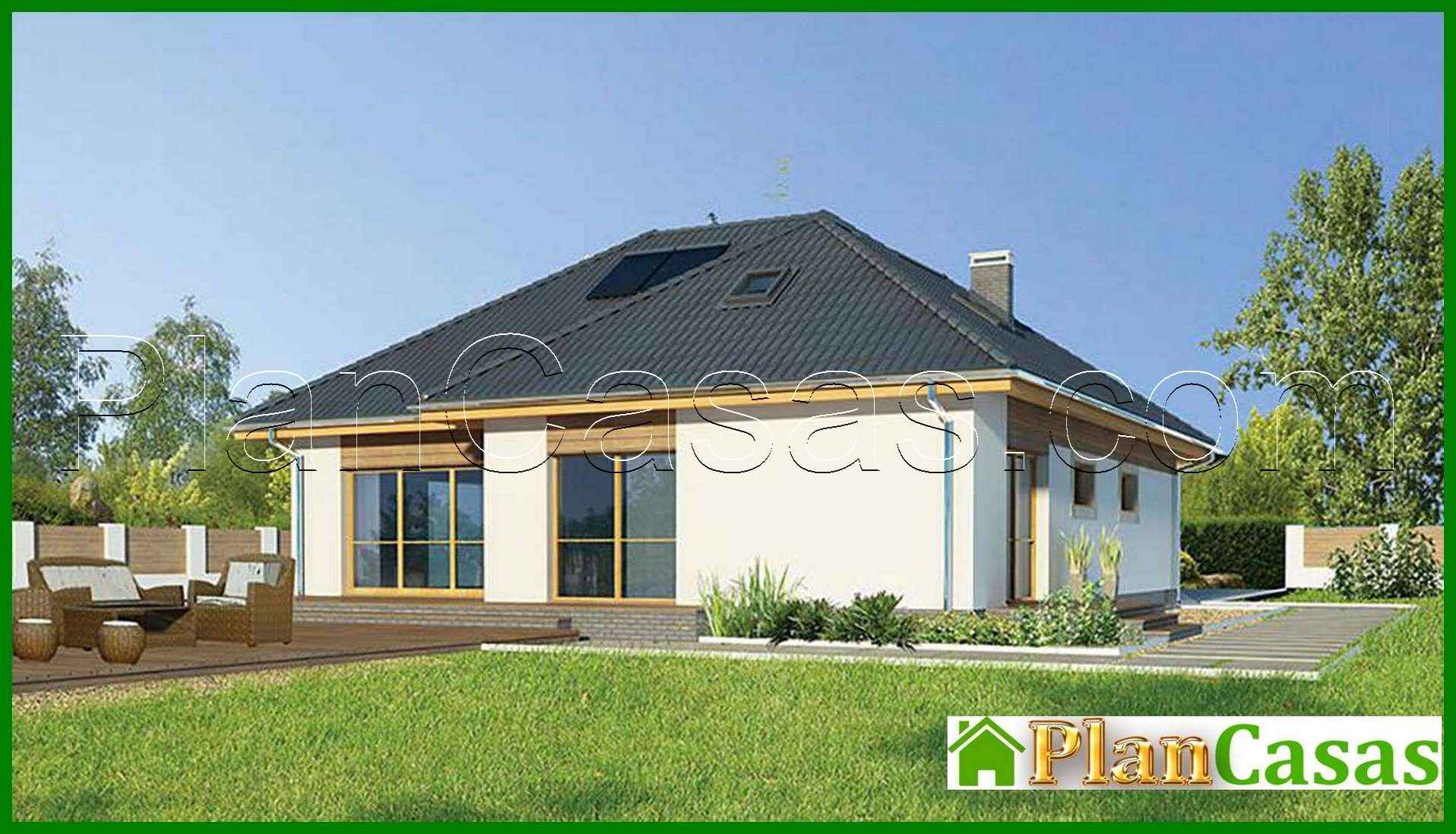 Visualization gallery - Stylish one-storey house with an attic