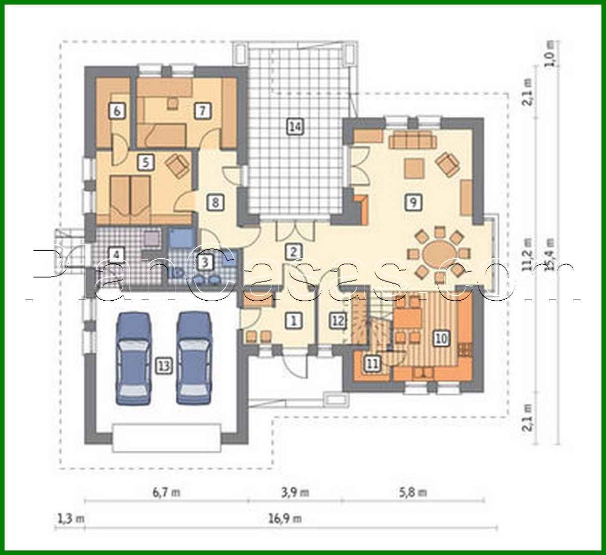 Visualization gallery - Attractive two-story apartment building