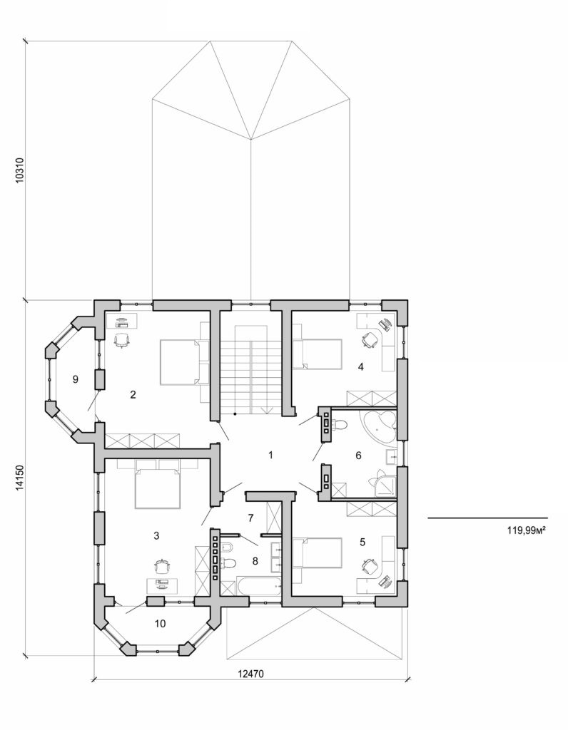 Visualization gallery - Two storey house project