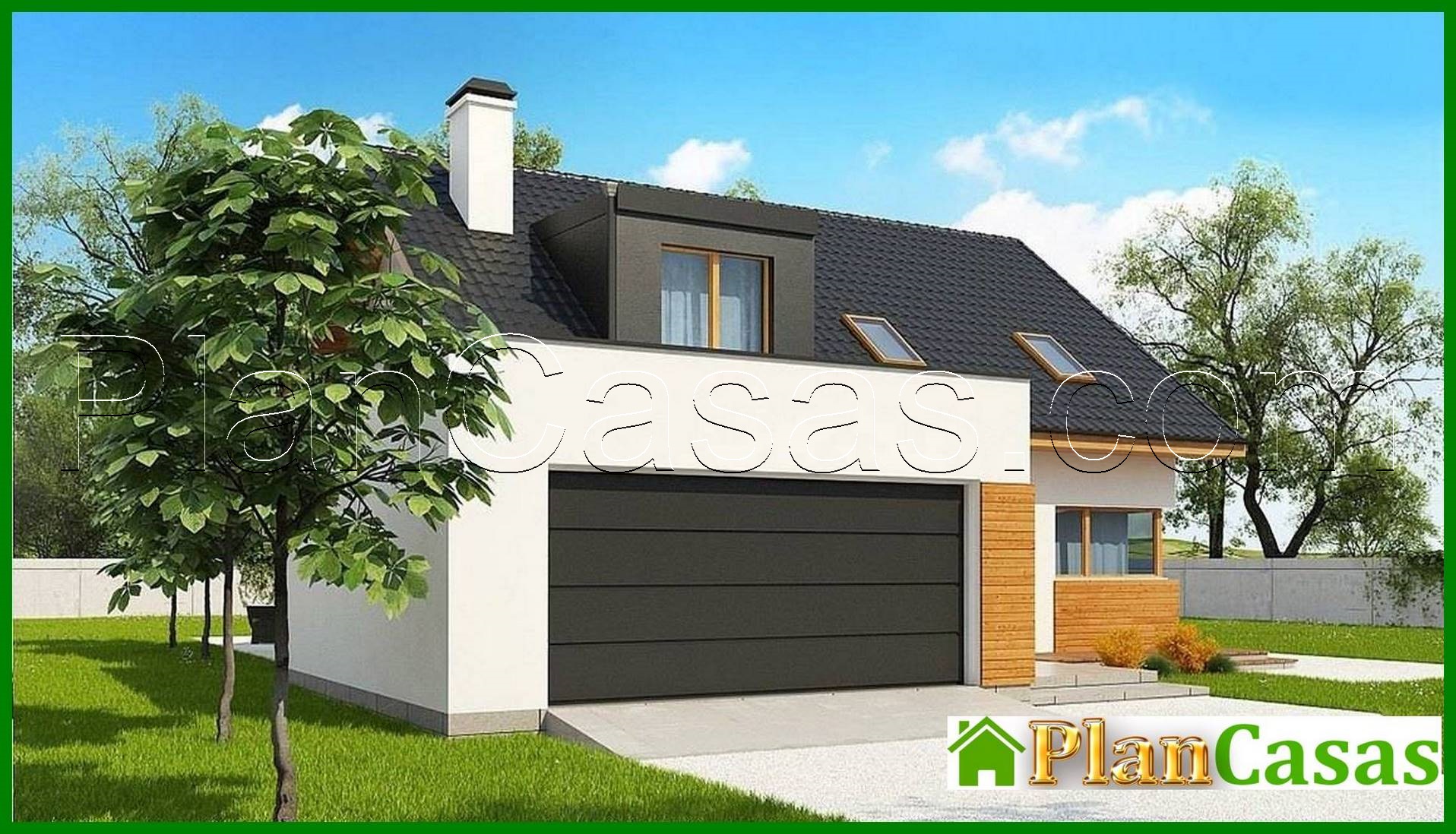 Galería de visualizaciones - Cabaña de dos plantas con un área de más de 200 m²