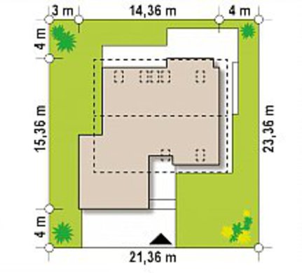 Galería de visualizaciones - Cabaña de dos plantas con un área de más de 200 m²