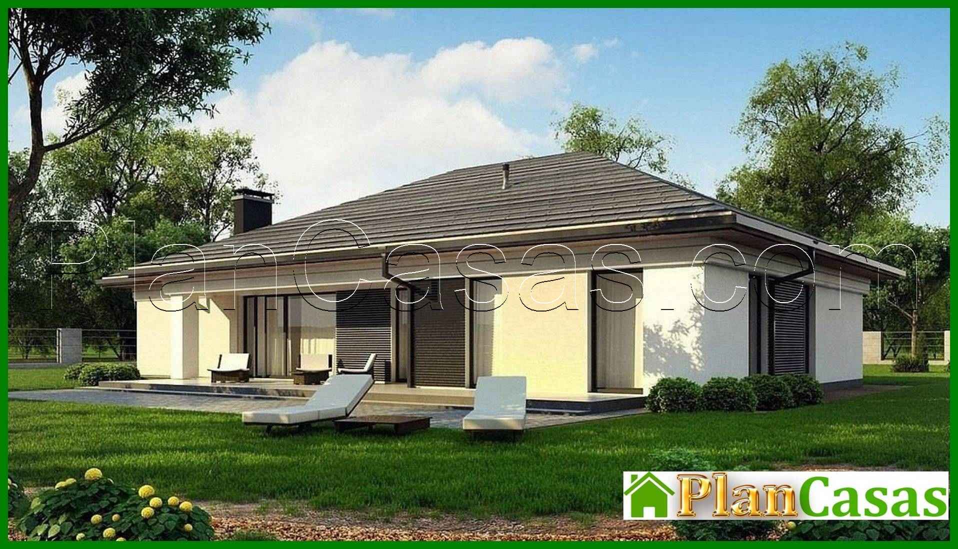 Visualization gallery - One-story cottage for a narrow plot