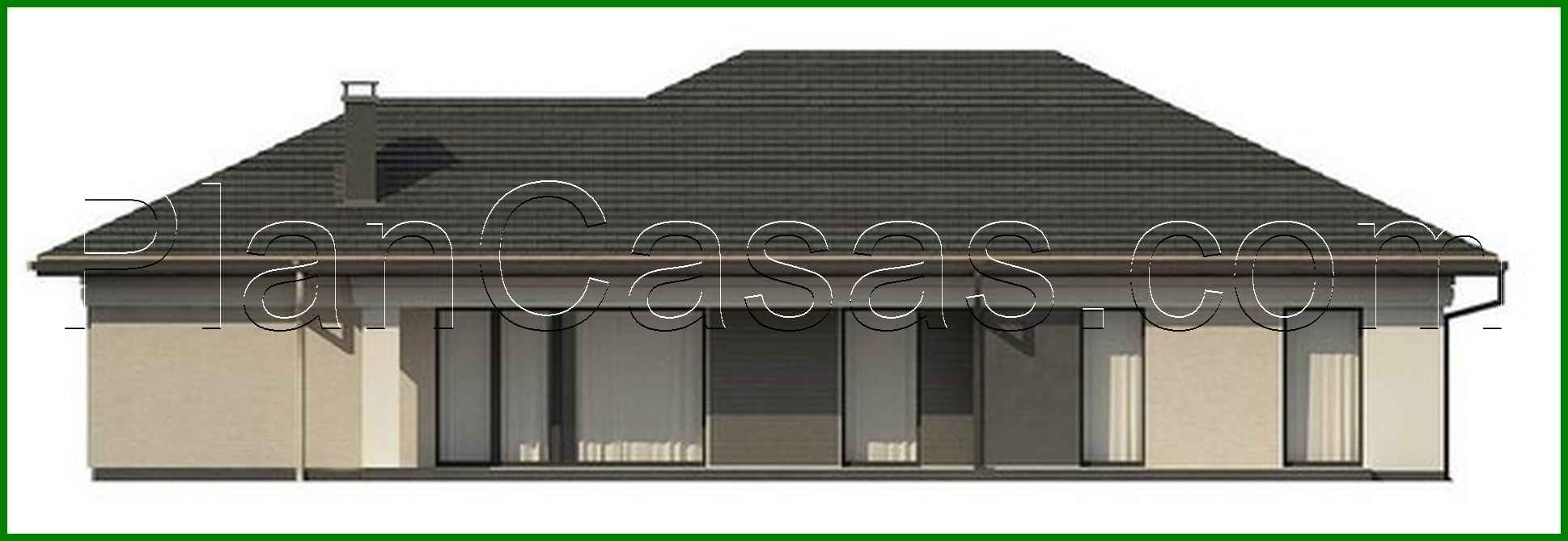 Visualization gallery - One-story cottage for a narrow plot