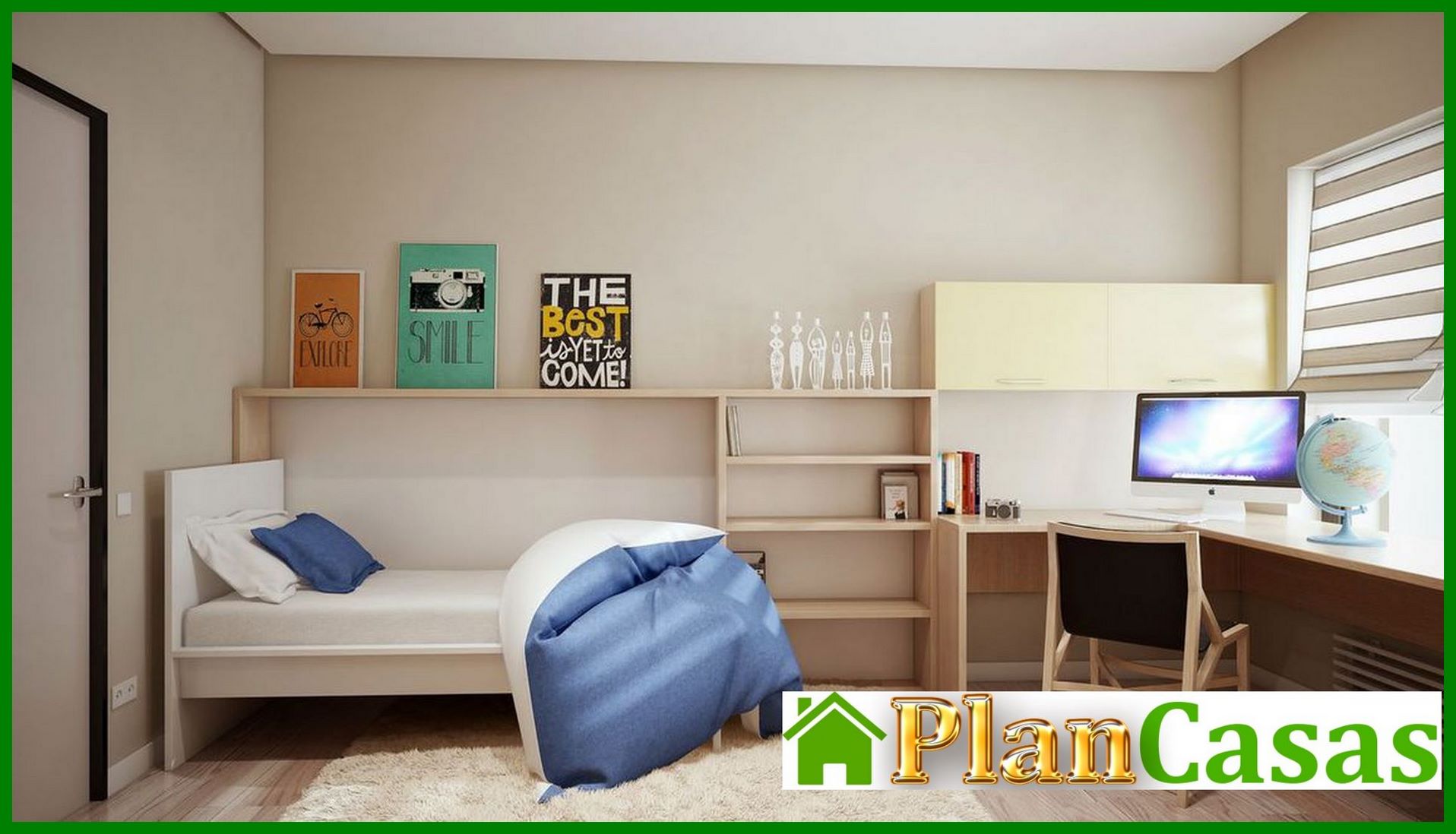 Galería de visualizaciones - Plano de una mansión atractiva para tres familias