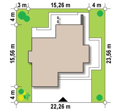 Visualization gallery - Modern two-story cottage with a terrace on the second floor