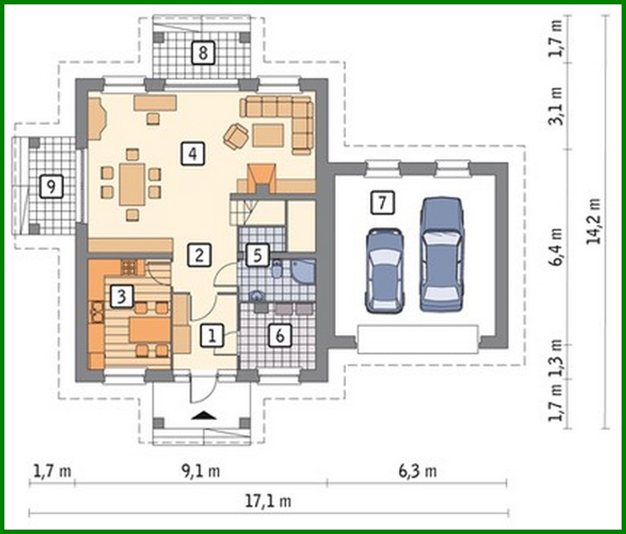Visualization gallery - Beautiful house with a garage