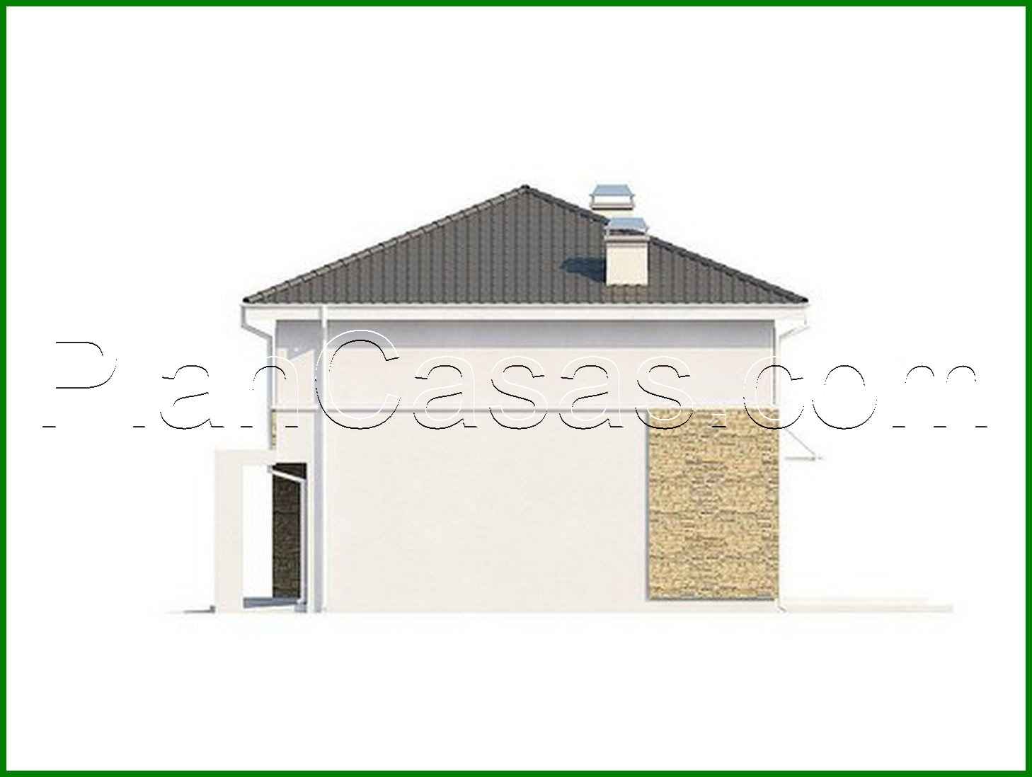 Visualization gallery - Stylish two-story house with an attached garage