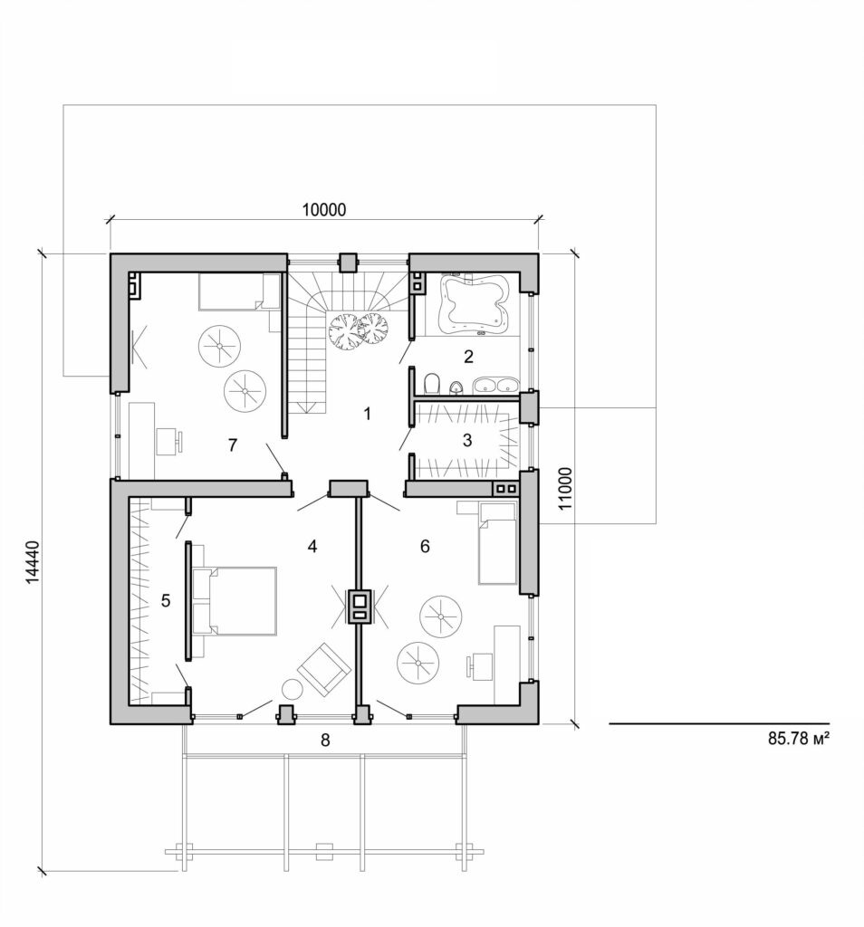 Visualization gallery - Two storey house