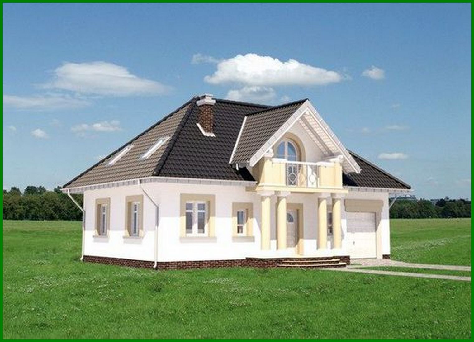 Visualization gallery - Residential country estate with 120 m2 of living space