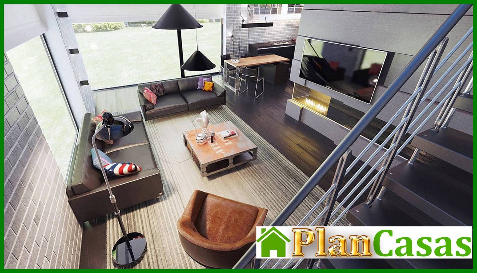 Visualization gallery - Two-story cottage with a flat roof