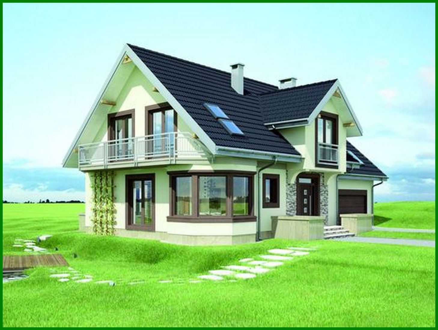 Visualization gallery - Project of an elegant country house of increased comfort