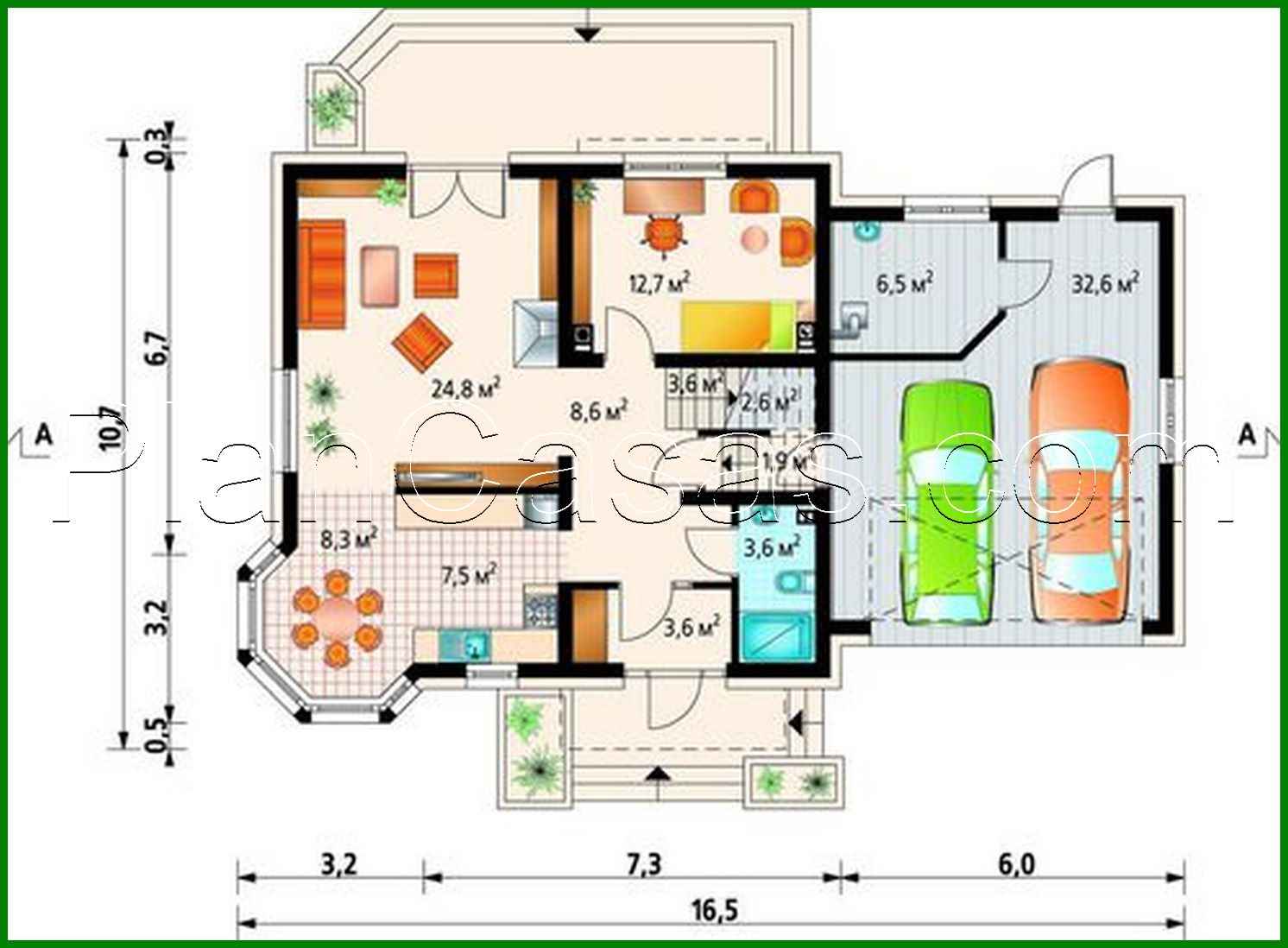 Visualization gallery - Project of an elegant country house of increased comfort