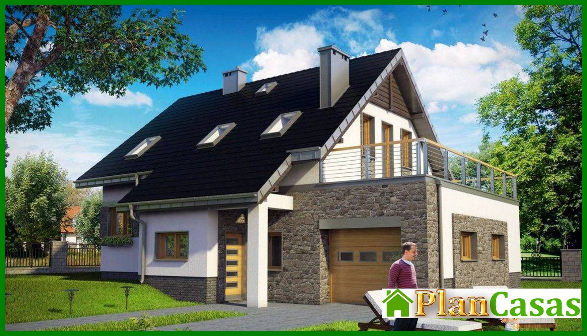 Stylish rural villa with a beautiful corner terrace house plan