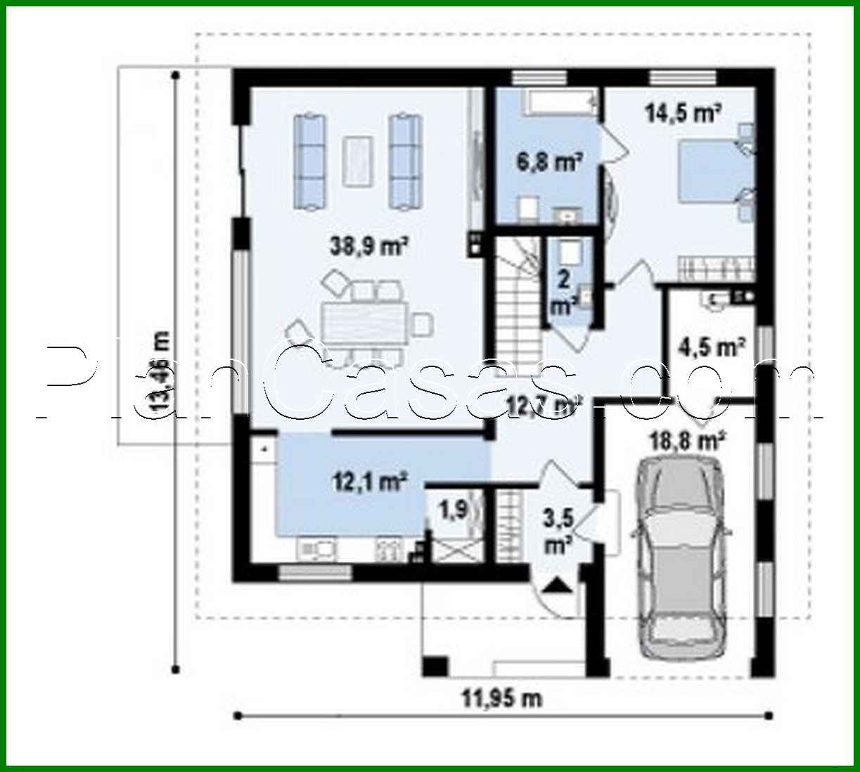 Visualization gallery - The classic project of a country estate with an attic and a garage