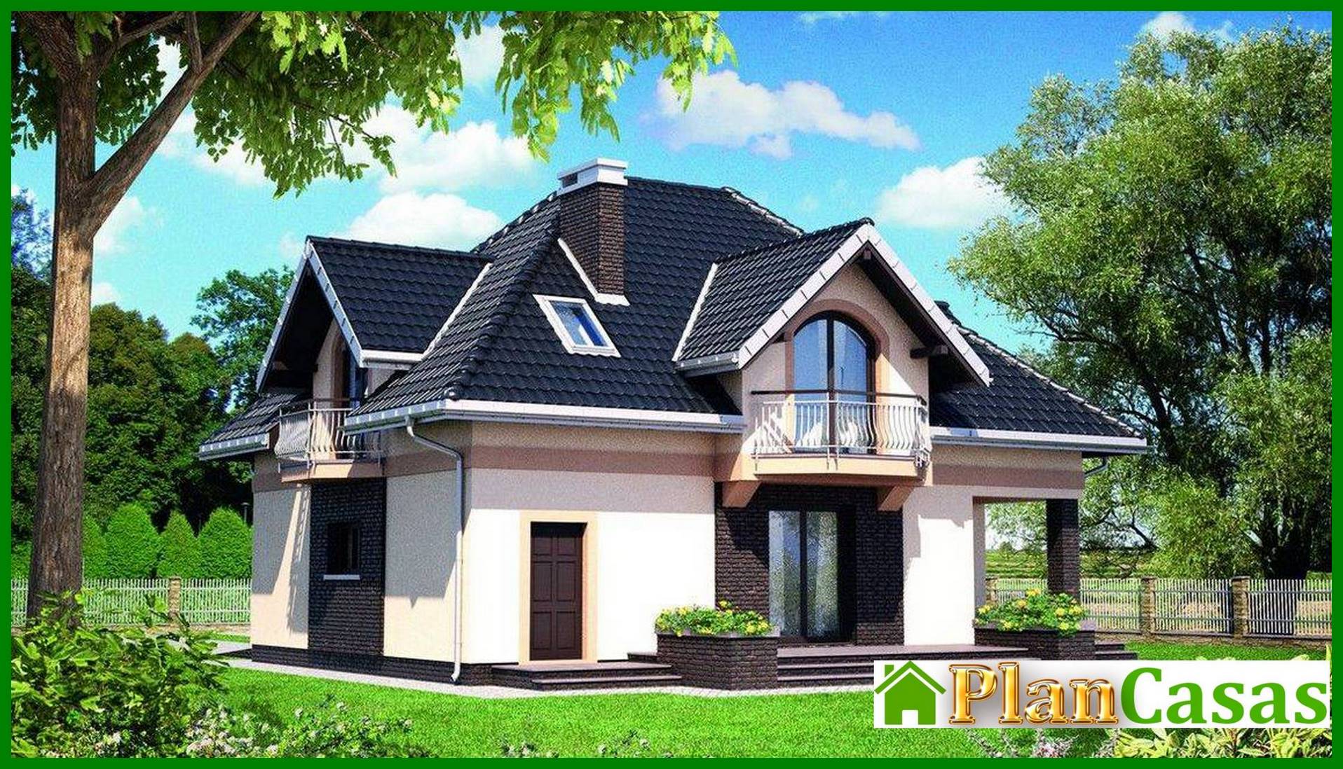 Visualization gallery - The project of a stylish country house with an area of ​​190 m²