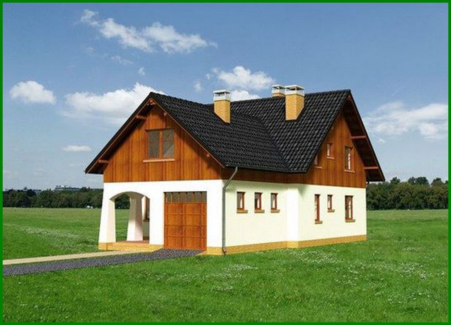 Visualization gallery - Two-floor apartment building with luxurious master apartments